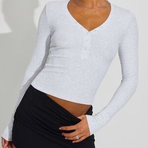 Garage long sleeve Henley spring mix